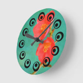 Horloge murale de fleur de Sakura (Angle)
