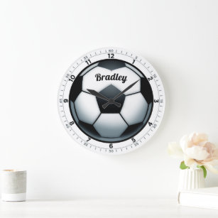 Horloge murale de football