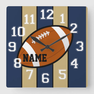 Horloge murale de football des couleurs de Saint-L