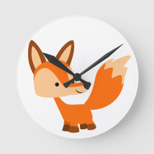 Horloge murale de Fox Cartoon sympa