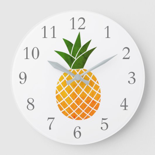 Horloge murale de fruits d'ananas (Recto)
