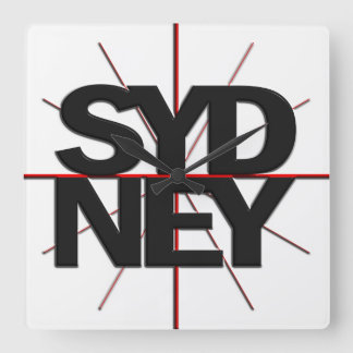 Horloge murale de fuseau horaire de Sydney