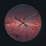 Horloge murale de Galaxy<br><div class="desc">Horloge murale avec l'image de la Galaxie de la Voie Lactée</div>