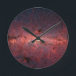 Horloge murale de Galaxy<br><div class="desc">Horloge murale avec l'image de la Galaxie de la Voie Lactée</div>