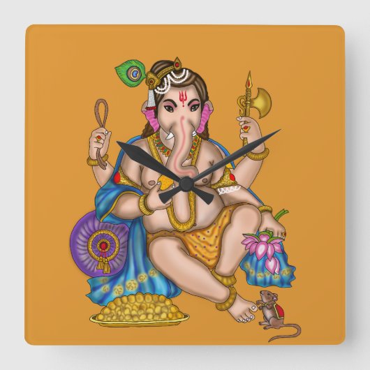 Horloge murale de Ganesha enfant (Recto)