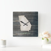 Horloge murale de Géorgie – Décoration rustique de (Maison)