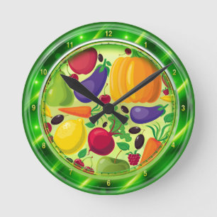 Horloge murale de glace de vitamines