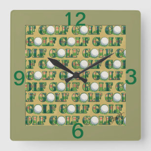 Horloge murale de golf