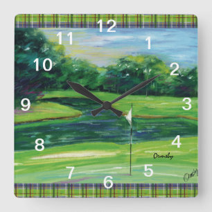 Horloge murale de golf