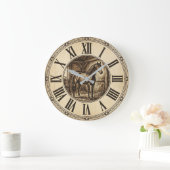 Horloge murale de grange à chevaux rustique | Déco (Maison)