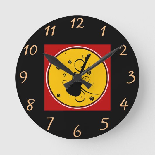 Horloge murale de guitare (Recto)