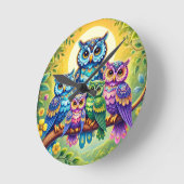 Horloge murale de hibou (Angle)