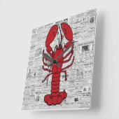 Horloge murale de homard (Angle)