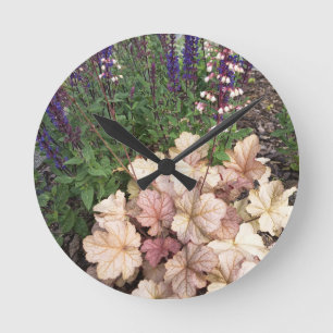 Horloge murale de jardin floral élégant vintage