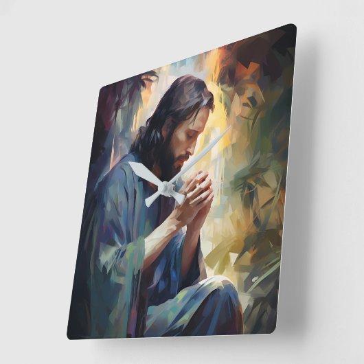 Horloge murale de Jésus (Angle)