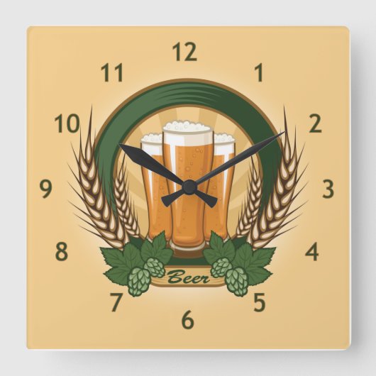 Horloge murale de la bière (Recto)