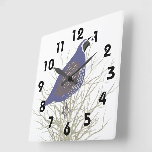 Horloge murale de la caille (Angle)