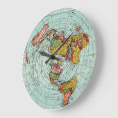 Horloge murale de la carte plate (Angle)