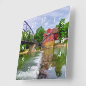 Horloge murale de la cascade de War Eagle Creek (Angle)