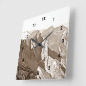 Horloge murale de la chaîne de montagnes (Angle)