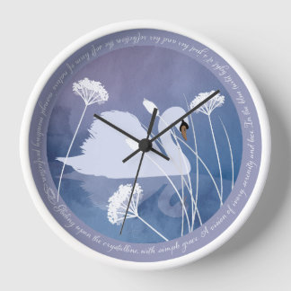 Horloge murale de la chanson de cygne