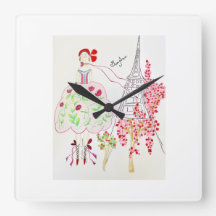 Horloge murale de la collection Bonjour