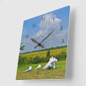 Horloge murale de la coque de mer (Angle)