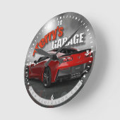 Horloge murale de la Corvette Garage de Terry (Angle)