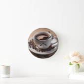 Horloge murale de la coupe de café - Décor horaire (Maison)