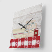 Horloge murale de la cuisine de grand-mère (Angle)