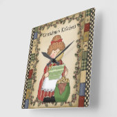 Horloge murale de la cuisine de grand-mère (Angle)