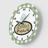 Horloge murale de la cuisine d'oiseaux de grand-mè (Angle)