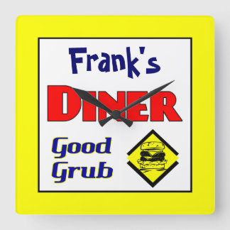 Horloge murale de la cuisine rétro personnalisée