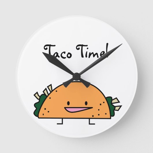 Horloge murale de la cuisine Taco Time (Recto)