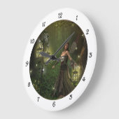 Horloge murale de la dame des lanternes (Angle)