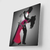 Horloge murale de la danseuse de salle de bal (Angle)