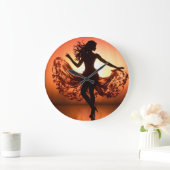 Horloge murale de la danseuse Silhouette (Maison)