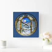 Horloge murale de la fenêtre d'hiver (Maison)