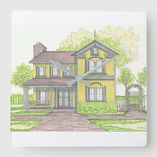 Horloge murale de la ferme jaune (Recto)