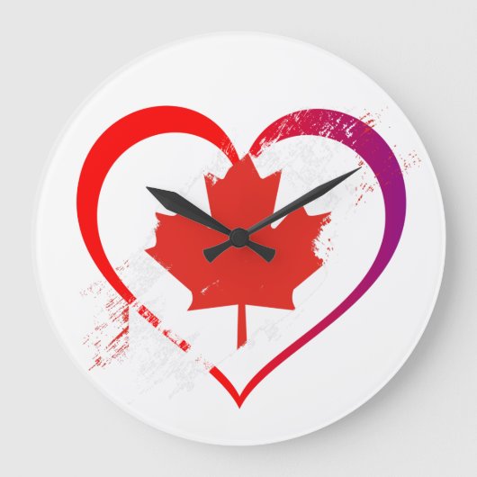 Horloge murale de la fête du Canada (Recto)