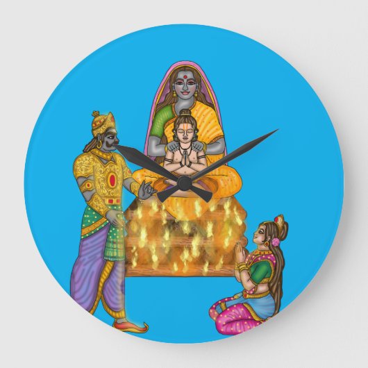 Horloge murale de la fête Holi (Recto)