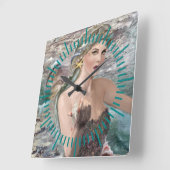 Horloge murale de la fille Oceanus (Angle)