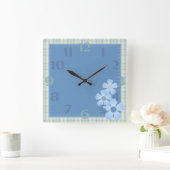 Horloge murale de la fleur de rapprochement (Maison)