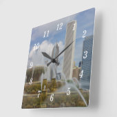 Horloge murale de la fontaine de Buckingham (Angle)