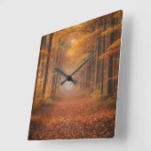 Horloge murale de la forêt d'automne - Confortable (Angle)