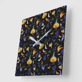 Horloge murale de la forêt d'Halloween (Angle)