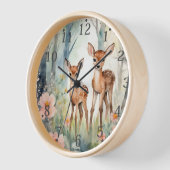 Horloge murale de la forêt personnalisée (Angle)