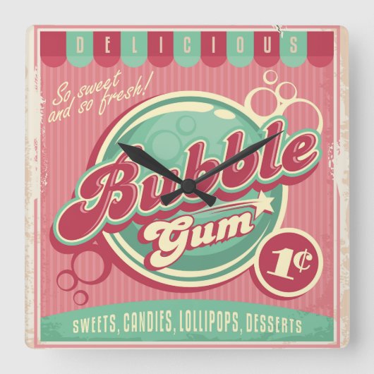 Horloge murale de la gomme (Recto)