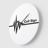 Horloge murale de la ligne de fréquence - Customis (Angle)