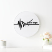 Horloge murale de la ligne de fréquence - Customis (Maison)